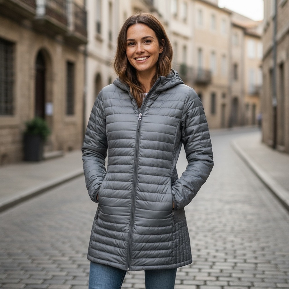 Eddie Bauer Gray Puffer Jacket